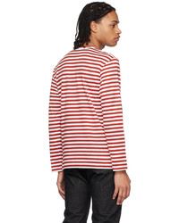 T-shirt à manche longue rouge Comme Des Garcons Play