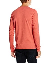 T-shirt à manche longue rouge