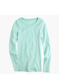 T-shirt à manche longue turquoise