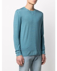 T-shirt à manche longue turquoise Eleventy