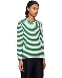 T-shirt à manche longue vert foncé Comme Des Garcons Play