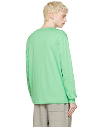 T-shirt à manche longue vert menthe Acne Studios