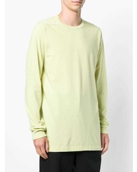 T-shirt à manche longue vert menthe Rick Owens