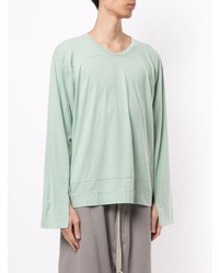 T-shirt à manche longue vert menthe Rick Owens