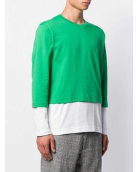 T-shirt à manche longue vert Comme Des Garcons SHIRT
