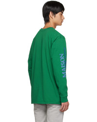 T-shirt à manche longue vert MAISON KITSUNÉ