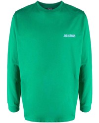 T-shirt à manche longue vert Jacquemus