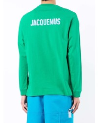 T-shirt à manche longue vert Jacquemus
