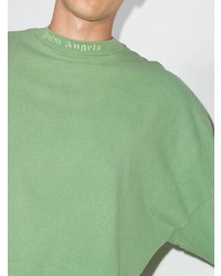 T-shirt à manche longue vert Palm Angels