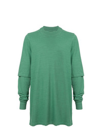 T-shirt à manche longue vert Rick Owens DRKSHDW