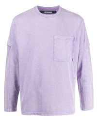 T-shirt à manche longue violet clair Jacquemus