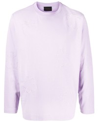 T-shirt à manche longue violet clair Simone Rocha