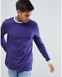 T-shirt à manche longue violet ASOS DESIGN