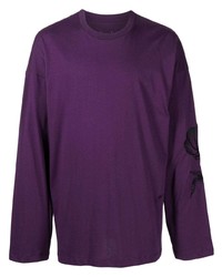T-shirt à manche longue violet Oamc