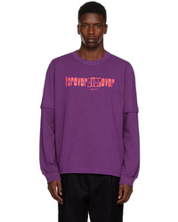T-shirt à manche longue violet Sacai