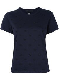 T-shirt á pois bleu marine Marc Jacobs