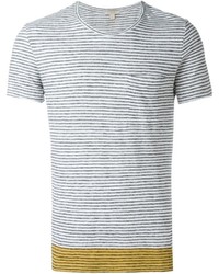 T-shirt à rayures horizontales blanc Burberry