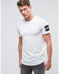 T-shirt à rayures horizontales blanc Jack and Jones