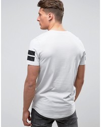 T-shirt à rayures horizontales blanc Jack and Jones