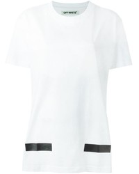 T-shirt à rayures horizontales blanc Off-White