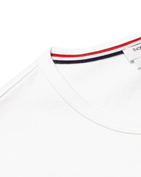 T-shirt à rayures horizontales blanc Thom Browne