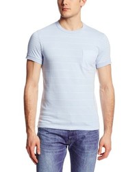 T-shirt à rayures horizontales bleu clair