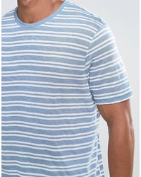T-shirt à rayures horizontales bleu clair Asos