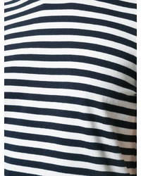 T-shirt à rayures horizontales bleu marine RE/DONE