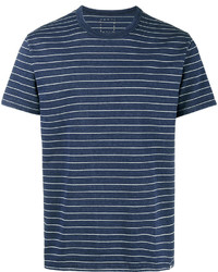 T-shirt à rayures horizontales bleu marine VISVIM