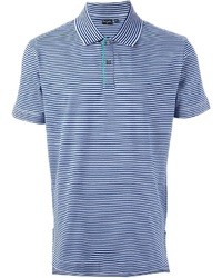 T-shirt à rayures horizontales bleu