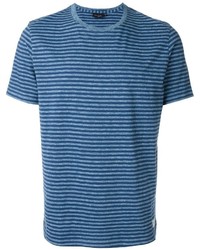 T-shirt à rayures horizontales bleu Paul Smith