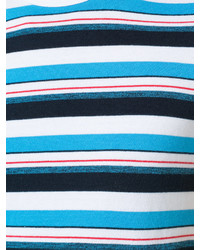 T-shirt à rayures horizontales bleu RE/DONE