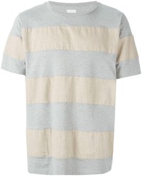 T-shirt à rayures horizontales gris