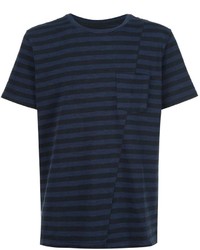 T-shirt à rayures horizontales noir rag & bone