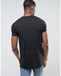 T-shirt à rayures horizontales noir Asos