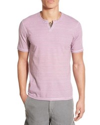 T-shirt à rayures horizontales rose
