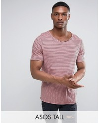 T-shirt à rayures horizontales rose Asos