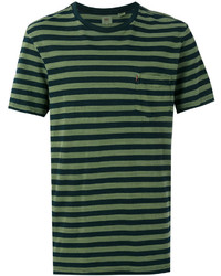 T-shirt à rayures horizontales vert Levi's