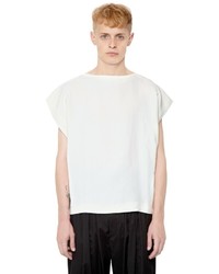 T-shirt à rayures verticales blanc