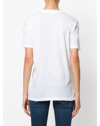 T-shirt à rayures verticales blanc Neil Barrett