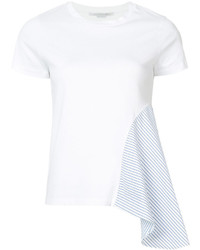 T-shirt à rayures verticales blanc Stella McCartney