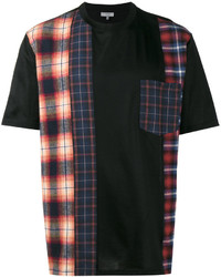 T-shirt à rayures verticales noir Lanvin