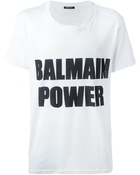 T-shirt blanc Balmain