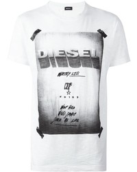 T-shirt blanc Diesel