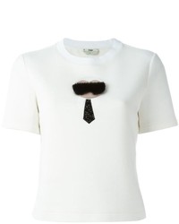 T-shirt blanc Fendi