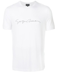 T-shirt blanc Giorgio Armani