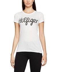 T-shirt blanc Hilfiger Denim