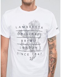 T-shirt blanc Lambretta