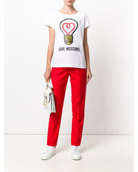 T-shirt blanc Love Moschino