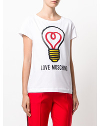 T-shirt blanc Love Moschino